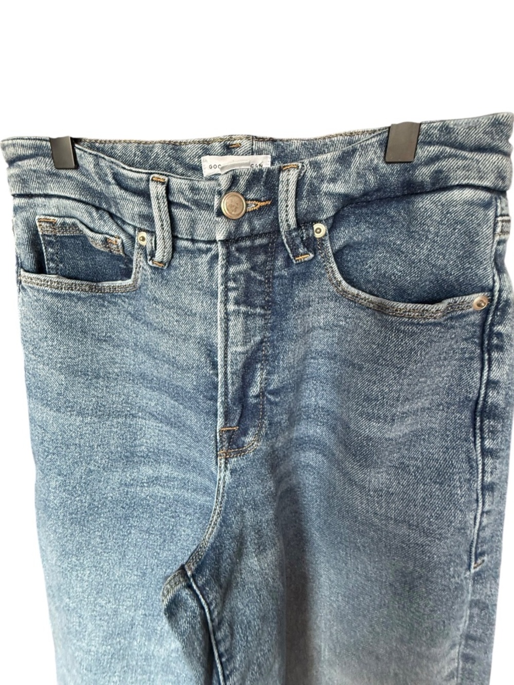 Good American Good Waist Palazzo Seamed Jeans Sz 28 - Picture 9 of 13